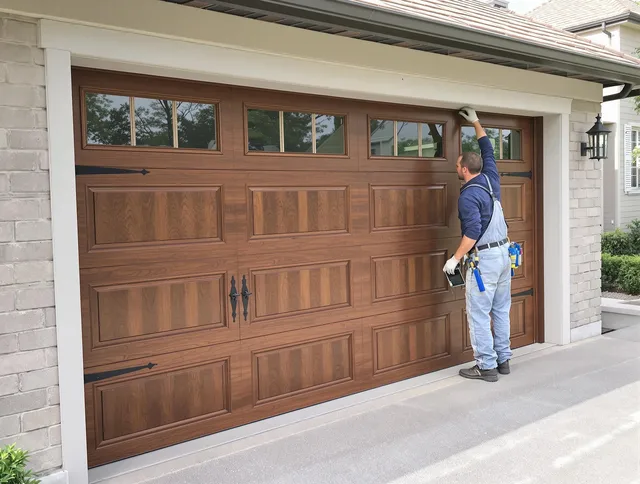 Custom garage door showcase by Cimarron Hills Garage Door Repair in Cimarron Hills