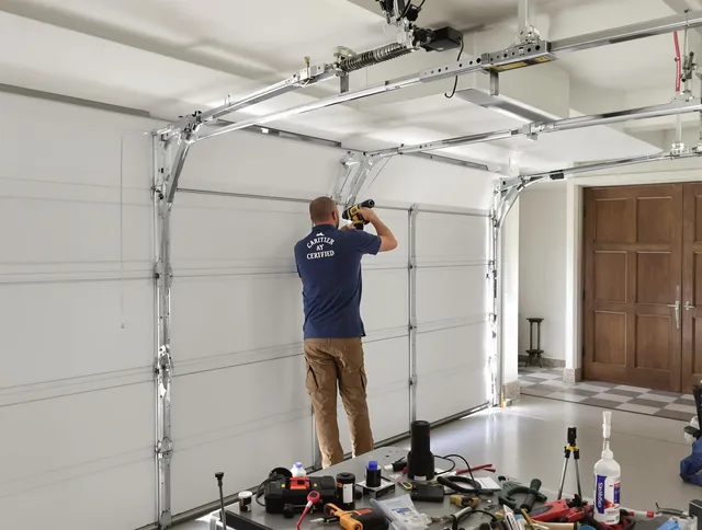 Cimarron Hills Garage Door Repair certified technician performing precision garage door repair in Cimarron Hills