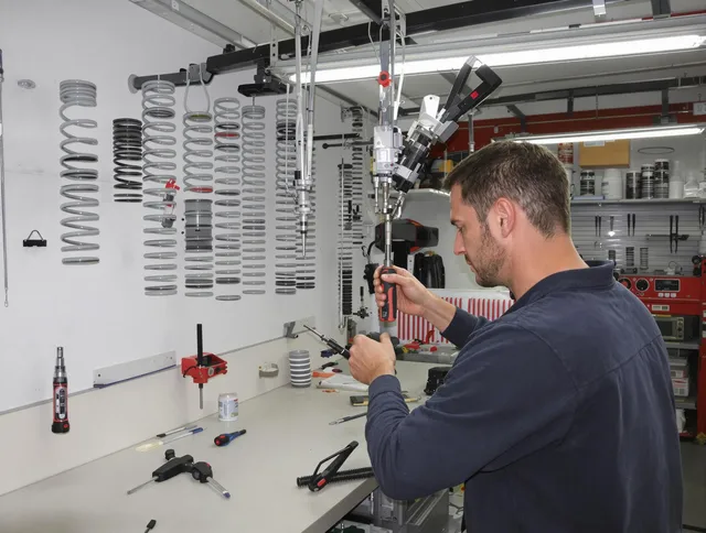 Cimarron Hills Garage Door Repair safety certified technician performing precision spring replacement in Cimarron Hills